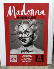 MADONNA REBEL HEART 2015 CD CARTONATO CARDBOARD PROMO STANDEE DISPLAY ITALY