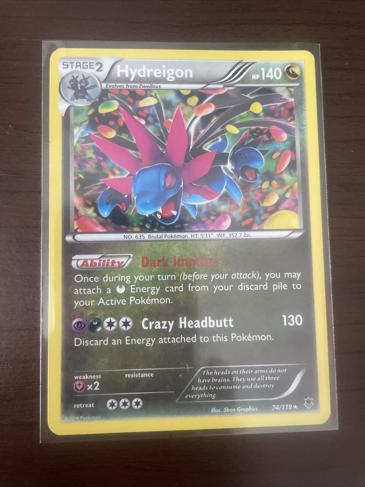 Hydreigon 74/119 XY-Phantom Forces Holo