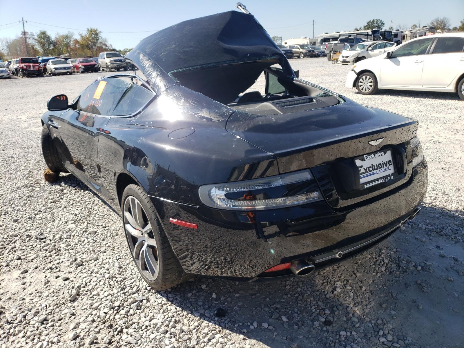 2005-2012 ASTON MARTIN DB9 Rear Bumper; BLACK 07 08 09 10 11 12