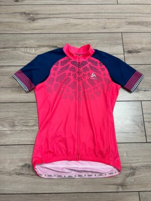 Women Odlo Cycling Bike Racing Jersey Short Sleeve size Small