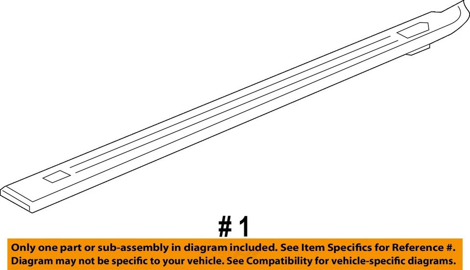 Оригинальный молдинг отделочный защитный колпачок для кузова или задней двери GM 52030172 слева - Изображение 2 из 2