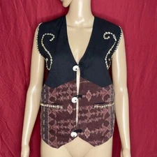 Vintage 90’s Creazioni Effeci Real Sea Shell Indonesian Bohemian Vest Large