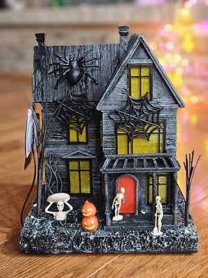   NEW SPOOKY NIGHT Animated Lights & Sound Haunted House Halloween SCARY!   