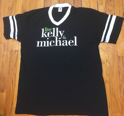 Live With Kelly Michael Promo Jersey XL ABC Ripa Strahan TV Ryan Regis  Shirt