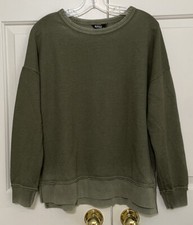 NWT Buffalo David Bitton size S green long sleeve sweatshirt women's