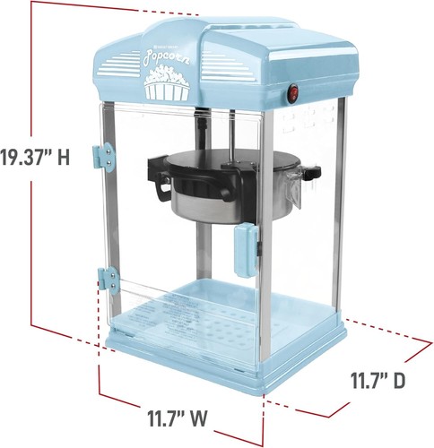 Stir Crazy Kino Popcorn Popper Gourmet Maschine 4 Quart blau - Bild 6 von 10