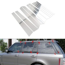 Pillar Post Door Window Cover Trim For Land Rover Range Rover HSE 2002-12 10pcs