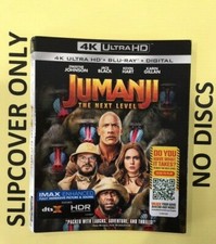 Jumanji: The Next Level 2020 - 4K Blu-ray Slipcover ONLY - NO DISCS
