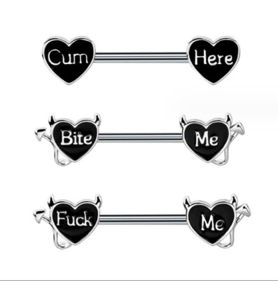 Sexy Nipple Shield Bar Ring Piercing Barbell Surgical Steel CZ Gems Gift