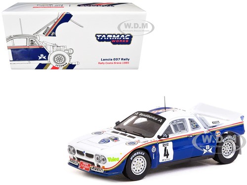 LANCIA 037 #4 3RD RALLY COSTA BRAVA 1985 1/64 TARMAC WORKS T64P-TL002-85RCB04