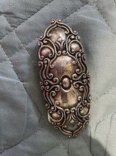 Vintage Silver Metal Scroll Belt Buckle Stamped 1997 R