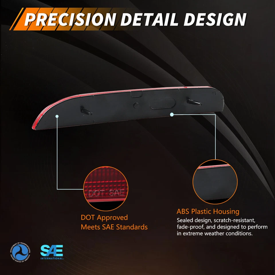 2X Reflectores de parachoques trasero de lente roja para FIAT 500 2012-2017 68154575AA 68154574AA Foto 4 de 4