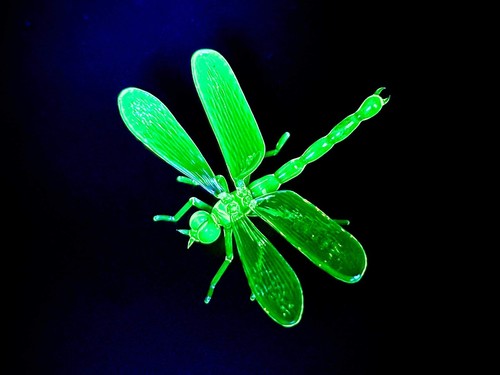 Uranium Vaseline Dragonfly Custom Piece In Stock Now - Picture 3 of 9