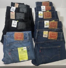 Levi Strauss Co. 512 Slim Taper Stretch Sits Below Waist BLACK or BLUE Denim