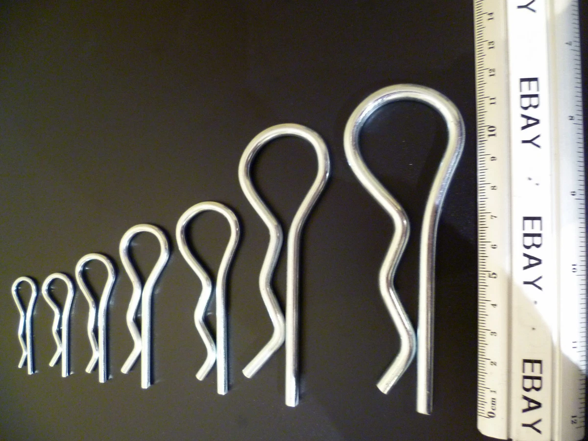 R CLIP SPRING COTTER HAIR PIN UK STANDARD 7 SIZES 2mm To 6mm Buy 1 To 25