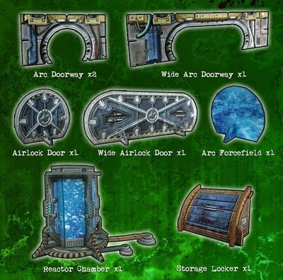 Sci-fi Terrain Frontier Doorways Airlocks Battle Systems 28mm 40k Core Space YHP