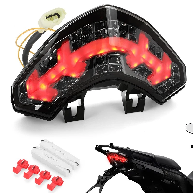 Luz traseira de LED freio de seta integrada para 2010-14 DUCATI Multistrada 1200 - Imagem 3 de 4