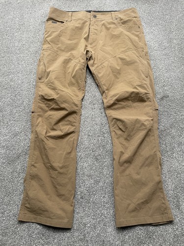 Kuhl Hose Herren 38x32 braun Outdoor Wandern Cargo Gelenk Knie robust Arbeit