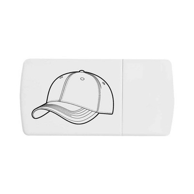 Pillendose ''Baseball Cap Outline'' mit Tablettensplitter (PI00040898)