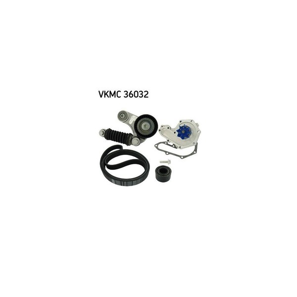 Wasserpumpe + Keilrippenriemensatz SKF Vkmc 36032 FüR Audi CitroËN Ford Jaguar-image