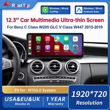 CarPlay Touch screen Multimedia For Mercedes Benz V C-Class W447 W205 GLC NTG5.0