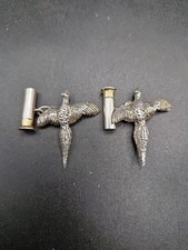 Vintage Links Of London Bespoke Sterling Silver Pheasant Bullet Cufflinks 16.7g