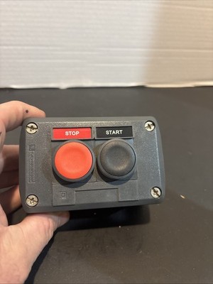 Control Station Telemecanique XALD211 2 Flush Push Buttons 1 NO Black 1 NC Red.