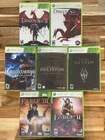 Xbox 360 RPG Lot - CIB - Fable 2,3 - Elder Scrolls -  Dragon Age  - Castlevania