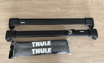 Thule AeroBlade Edge Flush Mount Rack Black Small + NEW Surf Pads + Key set 