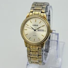 Vintage Men's LORUS by Seiko Gold Tone Bracelet Watch, 36mm, Day/Date, LR0211