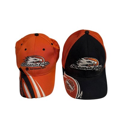 Harley Davidson Screamin Eagle Performance Parts Hat Set Mens Orange Black