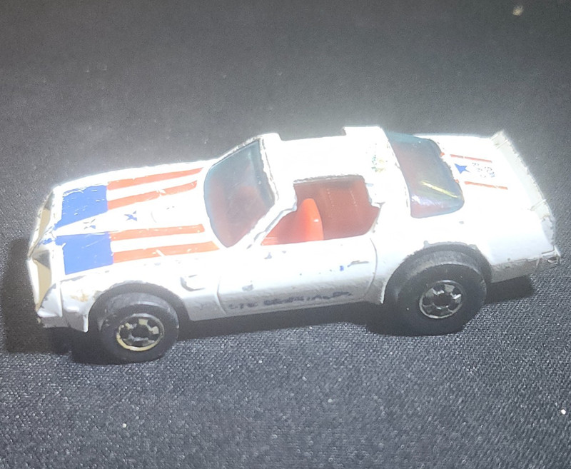 ORIGINAL / VINTAGE 1977 Hot Wheels "Hot Bird" Captain America Trans Am - HK