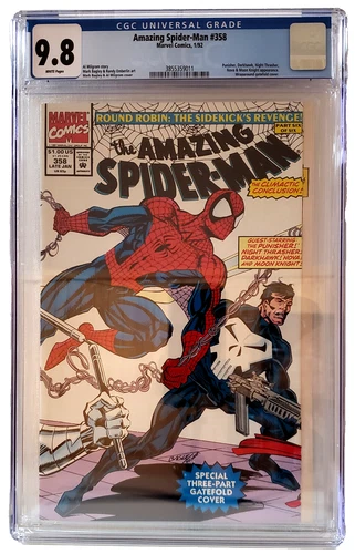 AMAZING SPIDER-MAN #358  CGC 9.8   Punisher & Nova    FREE SHIPPING