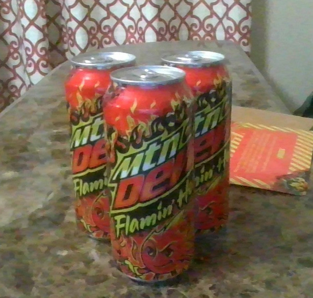 Mountain Dew Flamin' Flaming Hot ORIGINAL RECIPE Limited Edition  16oz Can