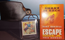 33 cent stamp key chain AND a Kurt Russell Escape from LA pin Great condition