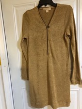 MICHAEL Michael Kors Tan Long Sleeve Dress. Size M