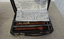 Baroque oboe stamp Meyer approx. 56 cm with grip table