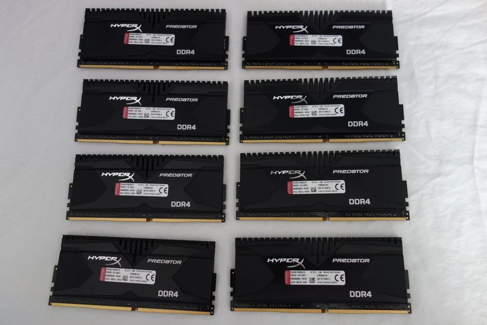 32GB Kingston HyperX Predator DDR4 3000Mhz 8 x 4GB Dimms - Image 2 of 4