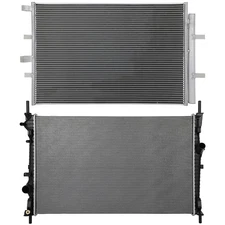 Aluminum Radiator & AC Condenser Cooling Kit For 2015-2019 Ford Transit-350 HD