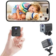 Mini 2025 Upgraded 4K Mini ,WiFi Cam with Night Vision,Remote Viewing,2800mAh...