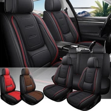 For Toyota Tacoma Car 5 Seat Covers Full Set Leather Nappa Front Rear Protector