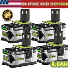 For RYOBI P108  P106 18V Battery High Capacity 8.0Ah For One Plus Battery hot