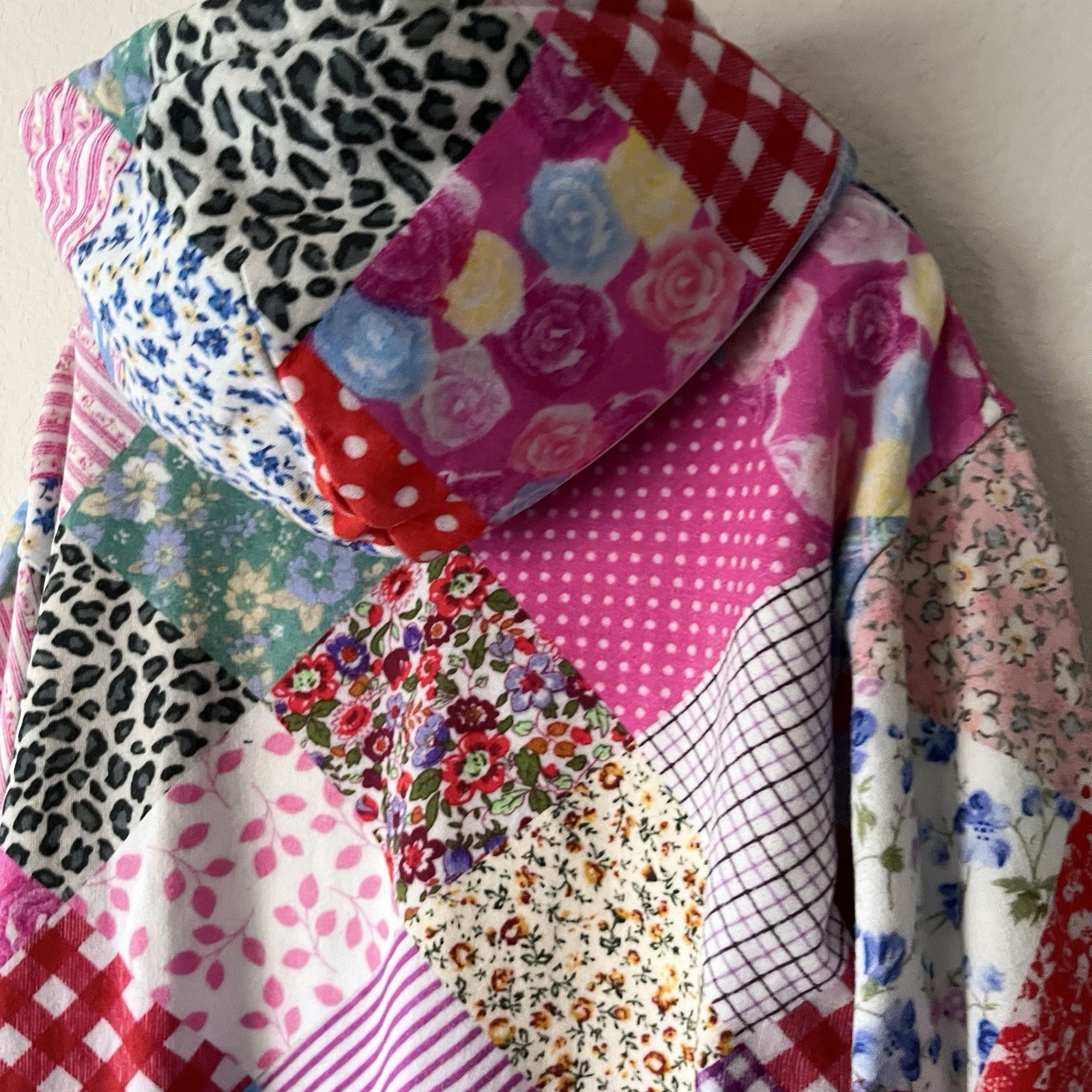 Teddy Fresh Patchwork Style Thick 100% Cotton Hoo… - image 8