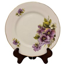 Vintage Duchess Fine Bone China Side Plate - Purple Pansy Pattern England