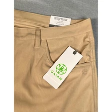 Gaiam Commuter Pants Khaki Tan Polyester Mens XL 38x32 New With Tags