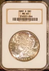 1882-S $1 Silver Morgan Dollar MS 65 NGC # 314521-066 + Bonus Great Eye Appeal