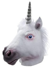 Unicorn Mask Fantasy Animal Horse Fancy Dress Halloween Adult Costume Accessory