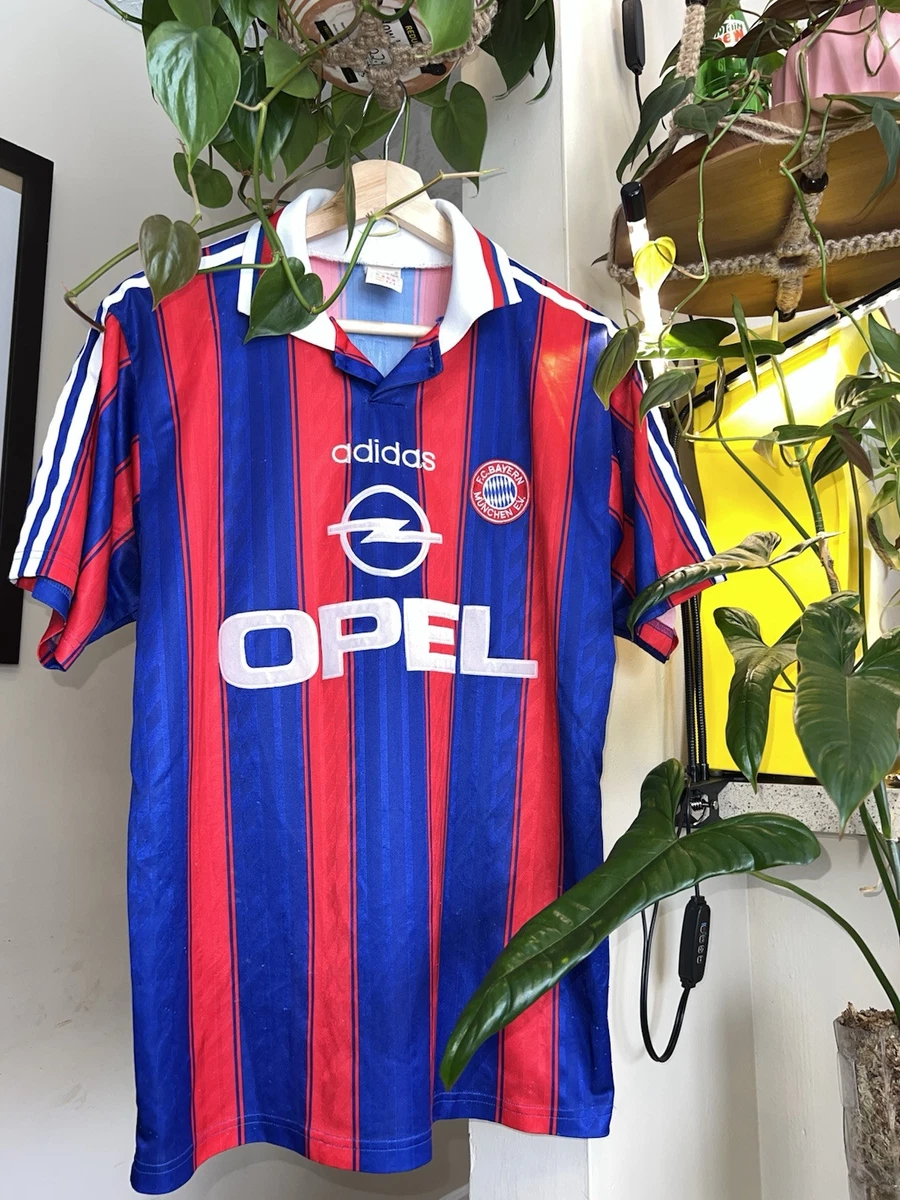 Original Bayern Munich 90s Home Football Shirt S Adidas Retro Opel