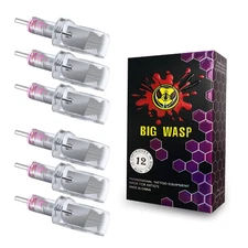 12PCS 29RM Tattoo Cartridge Needle Large Curved Magnum #12 Standard for Rotary