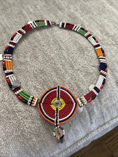Maasai African Tribal Chocker Necklace Beaded Jewelry
